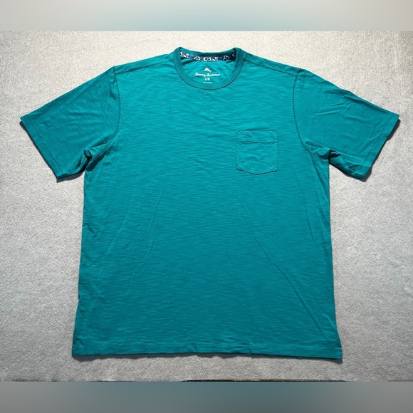 Tommy Bahama Other - Tommy Bahama Men’s Large Teal T-Shirt Marlin Logo Pocket Short Sleeve